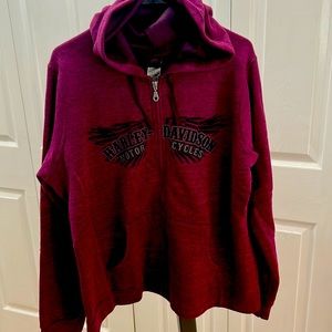 Women’s Harley Davidson size 2X Large Zip up sweatshirt